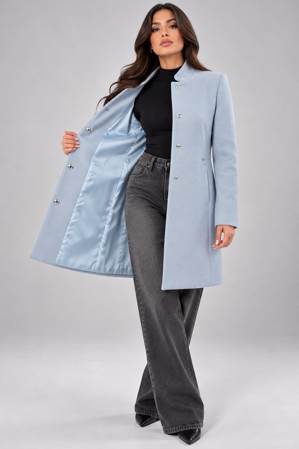 Cappottino In Lana Deep Blue