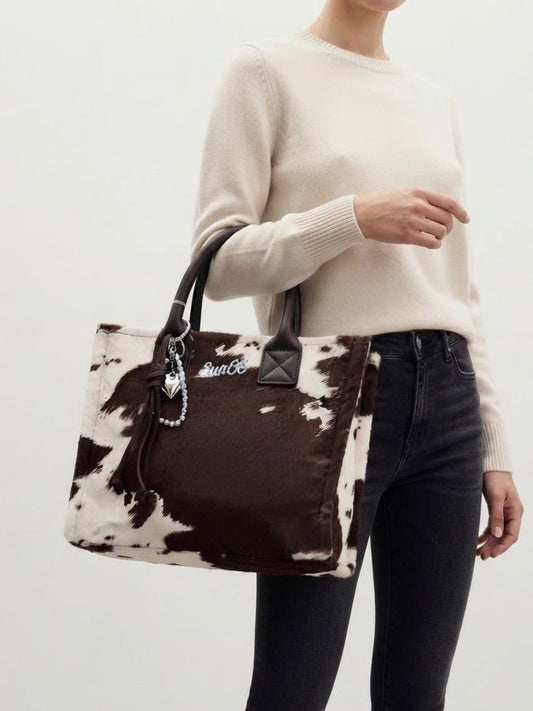 SUN68 Media Animalier Marrone Cacao/Bianco
