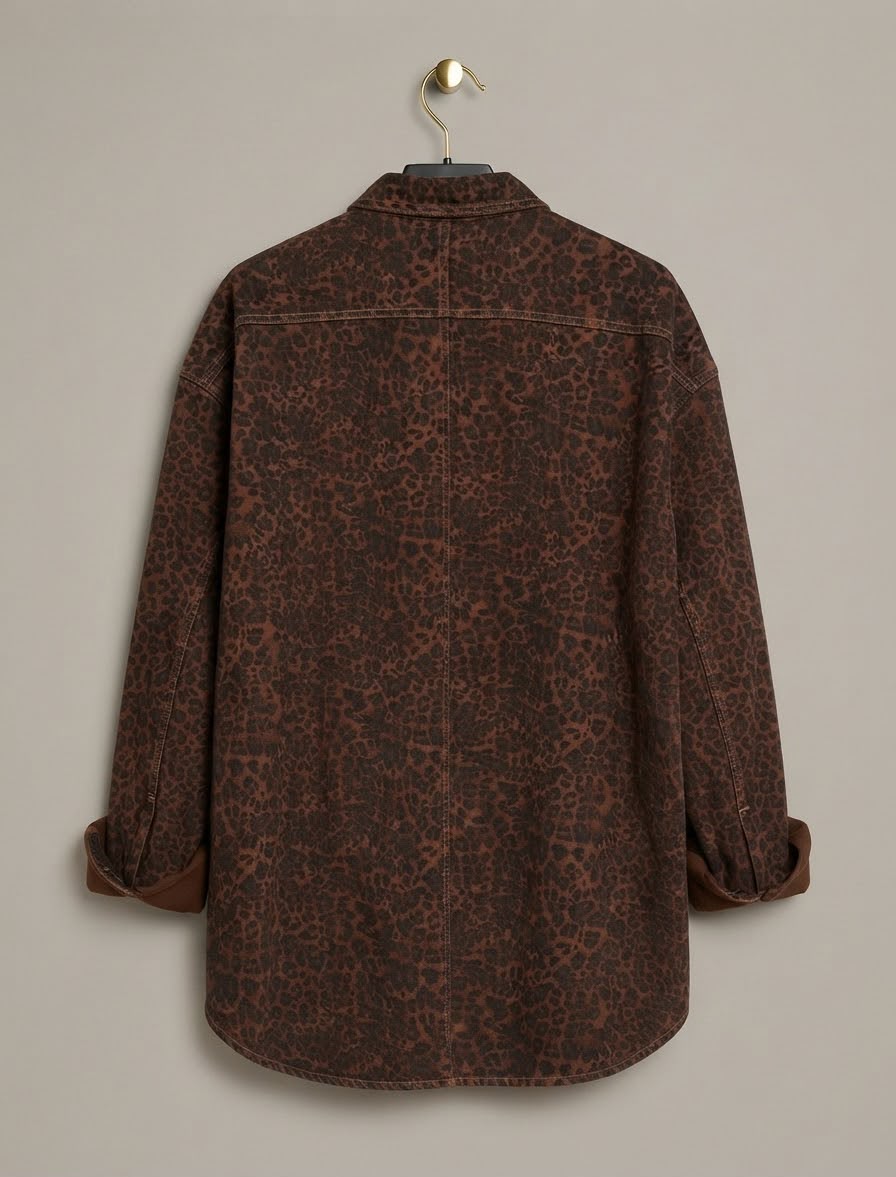 Camicia a Giacca Leopardata