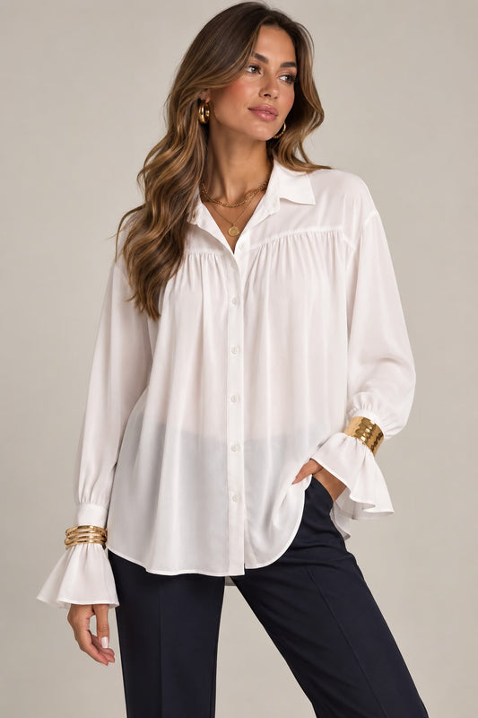 Camicia Con Polsini Ballon