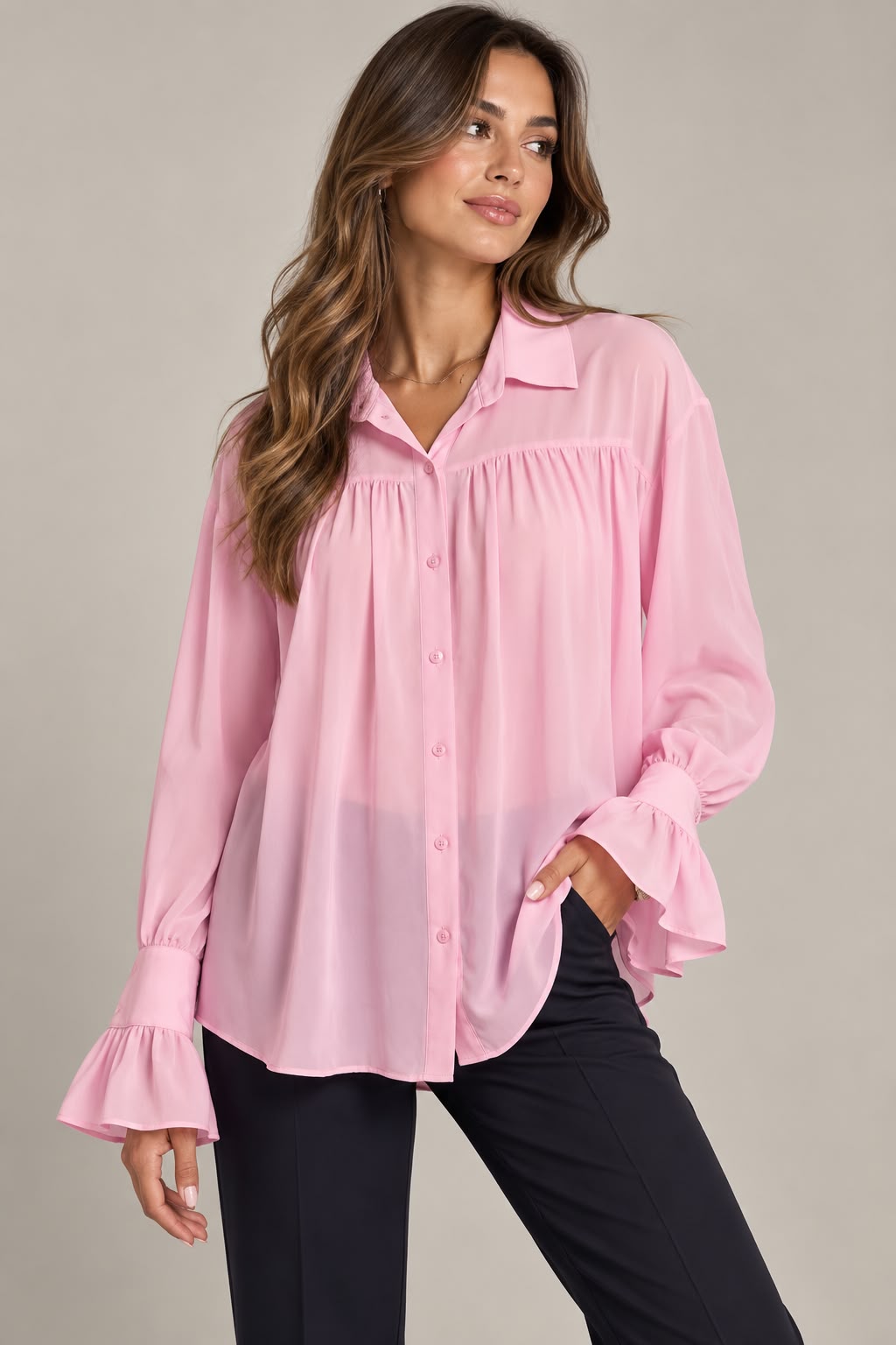 Camicia Con Polsini Ballon