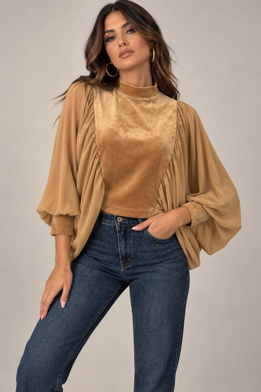Mironce Blusa Velluto