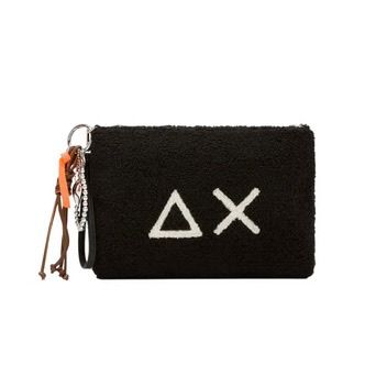 SUN68 Pochette in Teddy Nero