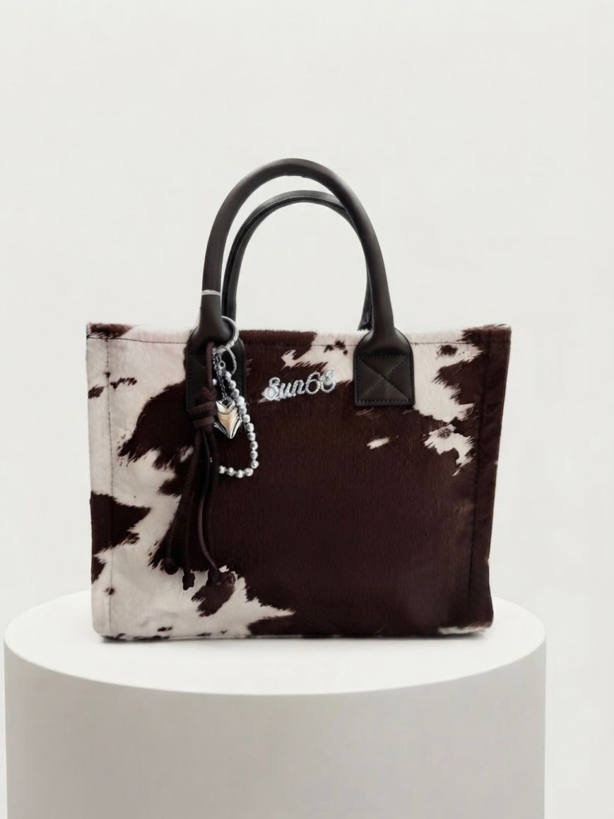 SUN68 Media Animalier Marrone Cacao/Bianco