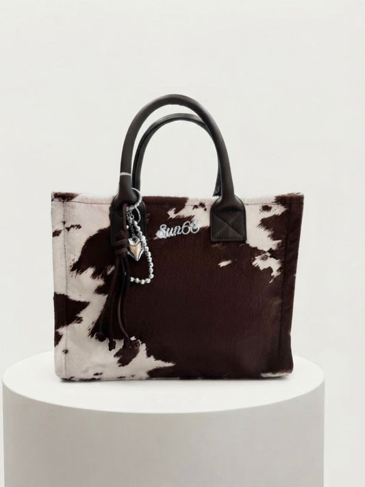 SUN68 Media Animalier Marrone Cacao/Bianco