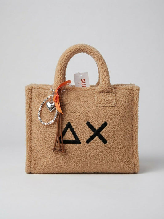 SUN68 Bag Media in Teddy Marrone Cacao